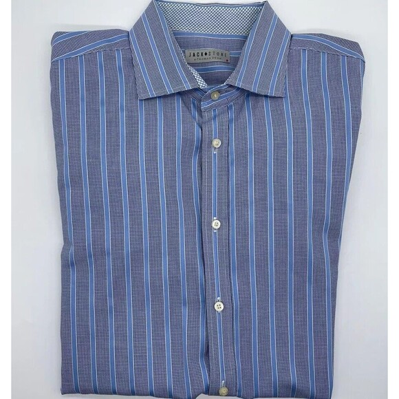 Jack Stone by Thomas Dean Mens Extra Large Long Sleeve‎ Button Up Flip Cuff - Picture 1 of 3